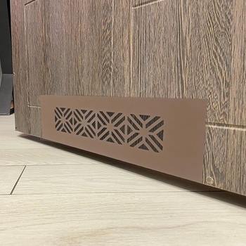 PATIKIL 1 kus hliníková větrací mřížka 300 x 50 mm, výfuková mřížka, větrací mřížka se šrouby do
