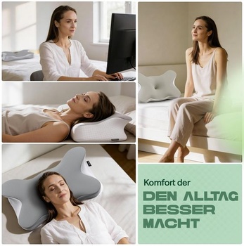Vankúš Spine Line™ pre úľavu od bolesti krku - ergonomický vankúš z pamäťovej peny v 2 výškach s