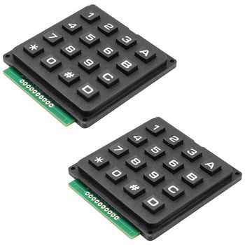 Alnicov 2PCS 4 x 4 Maticová klávesnica Membránový klávesnicový modul s 16 tlačidlami pre MCU