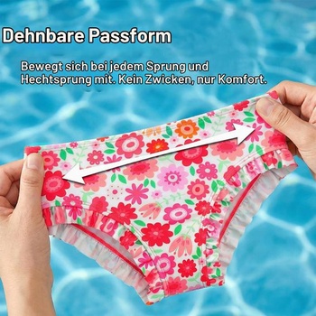 Dievčenské bikinový set, detské plavky, dvojdielne, 7-13 rokov, ružové, veľkosť 122-128
