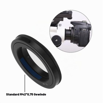 OTOTEC 1 x závit T2-AI M42, kompatibilný s fotoaparátmi a teleskopmi Nikon s bajonetom F, adaptér pre