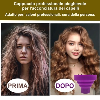 Silikónový difuzér, difuzér pre kučeravé vlasy, prenosný difuzér pre kučeravé vlasy,