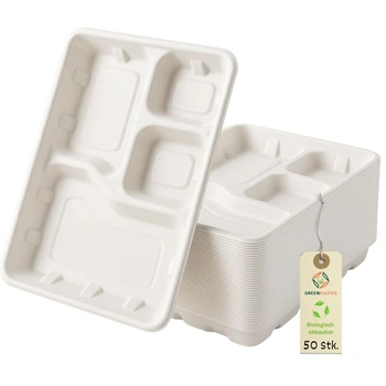 Taniere z bagasy, 4 priehradky – 245×220×42 mm