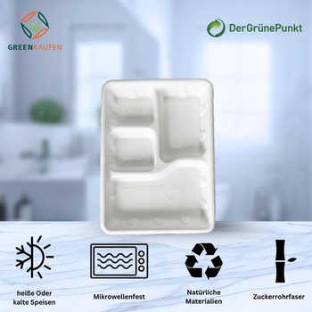 Taniere z bagasy, 4 priehradky – 245×220×42 mm