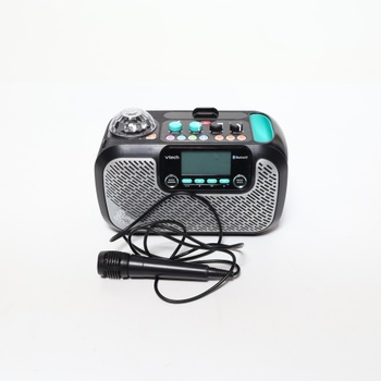 VTECH Black Supersound Karaoke (VTH80-547405) Moderný štýl, elektrický, s káblom, 1 reproduktor
