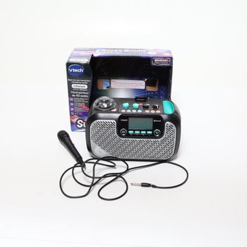 VTECH Black Supersound Karaoke (VTH80-547405) Moderný štýl, elektrický, s káblom, 1 reproduktor