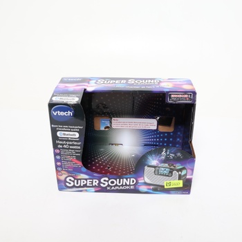 VTECH Black Supersound Karaoke (VTH80-547405) Moderný štýl, elektrický, s káblom, 1 reproduktor