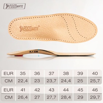 Ortopedické vložky Foot Mate Alfa - stielka 40 béžová béžová 40