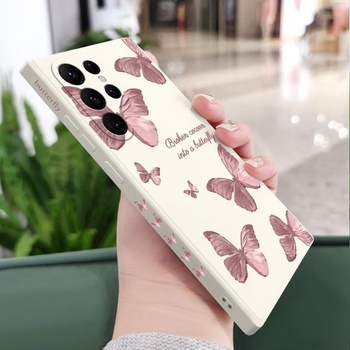 Pouzdro LEECG pro Samsung Galaxy S22 5G, módní květinové vzory, měkký silikon, ochrana proti pádu a