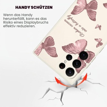 Pouzdro LEECG pro Samsung Galaxy S22 5G, módní květinové vzory, měkký silikon, ochrana proti pádu a