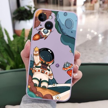 Pouzdro LEECG pro iPhone 15, kreativní vzorovaný kryt pro iPhone 15 s tekutým silikonovým krytem z