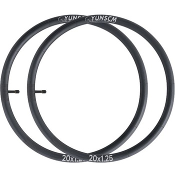 YunSCM 2ks 20palcová duše z pláště 20x1,25 AV32mm ventilek Schrader, kompatibilní s 20palcovou duší