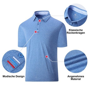 Pánské polo tričko Geeksport, business s krátkým rukávem, golf, tenis, volný čas, sportovní tričko,