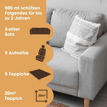Impregnační sprej na koberce a čalounění Furniture Clinic - odpuzující nečistoty a vodu - ochranný