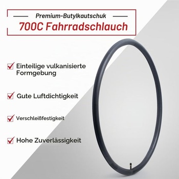 Duša 700x35/43C 37/45-622, 28-palcová duša bicykla 700x35C 700x38C 700x40C 700x42C vhodná pre