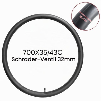 Duša 700x35/43C 37/45-622, 28-palcová duša bicykla 700x35C 700x38C 700x40C 700x42C vhodná pre