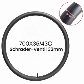Duše 700x35/43C 37/45-622, 28palcová duše jízdního kola 700x35C 700x38C 700x40C 700x42C vhodná pro