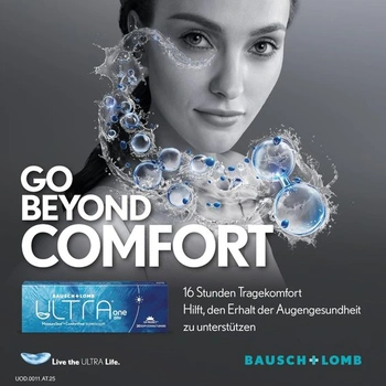 Bausch + Lomb ULTRA ONE DAY, jednodenní kontaktní čočky, 30 kusů, -2,75 Dpt -2,75 dioptrie 8,6 mm