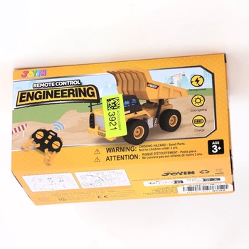JOYIN diaľkovo ovládaný nákladné auto sklápač, 2,4 GHz RC sklápač, traktor bager, hračka so svetlom a