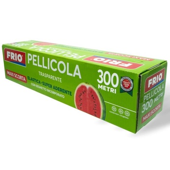 FRIO - 1 rolka potravinárskej fólie 300 m - Super lepidlo - Profesionálne puzdro s pílkou -