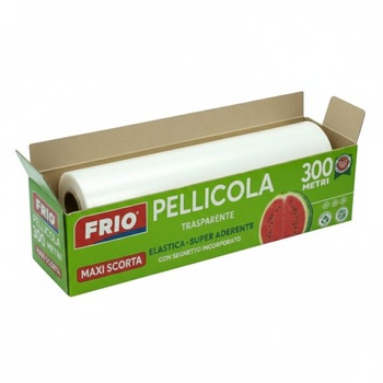 FRIO - 1 rolka potravinárskej fólie 300 m - Super lepidlo - Profesionálne puzdro s pílkou -