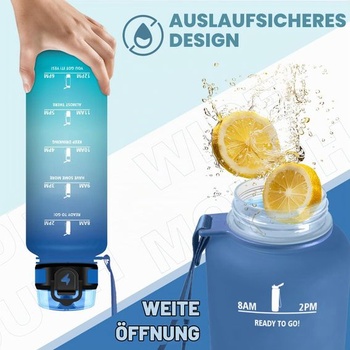 1,5l fľaša na vodu, športová fľaša s filtrom, vhodná na sýtené nápoje, nepriepustná, ľahko sa