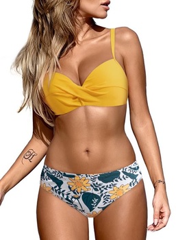 Dokutoo Dámske bikiny Set Push Up Bikiny Sexy Crossover…