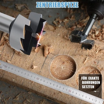 Forstnerov vrták do dreva 12 mm, guľatá stopka 8 mm, dĺžka 90 mm