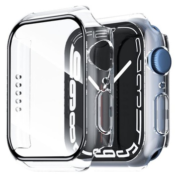NOVINKA Puzdro s ochranou obrazovky pre Apple Watch Series 8, Series 7 45mm priehľadné hodinky
