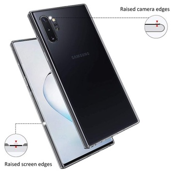 Puzdro na telefón N NEWTOP kompatibilné s Samsung Galaxy Note 10 Plus, mäkké TPU s priehľadným