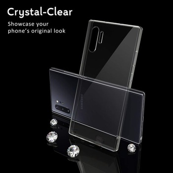Puzdro na telefón N NEWTOP kompatibilné s Samsung Galaxy Note 10 Plus, mäkké TPU s priehľadným