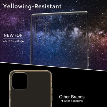 Puzdro na telefón N NEWTOP kompatibilné s Samsung Galaxy Note 10 Plus, mäkké TPU s priehľadným