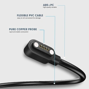 Nabíjecí kabel Blueshaweu kompatibilní se sluchátky DOOGEE Bone Sound, Nabíjecí stanice s kabelem