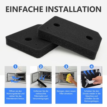 Filtr pro sušičky Miele T1, základní filtr pro sušičky prádla 9164761, náhradní filtrační houba,