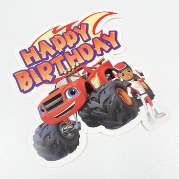 25 Blaze a Monster Machines Tortové dekorácie s Monster Trucky