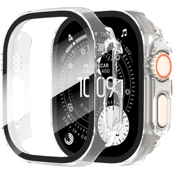 Diruite 2dielne púzdro pre Apple Watch Ultra 4/3/2/1 49mm ochranné púzdro priehľadné 49mm
