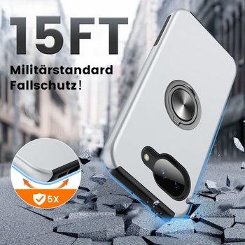 Puzdro Doeshine pre Google Pixel 10A so stojanom, strieborné Google Pixel 10A strieborné