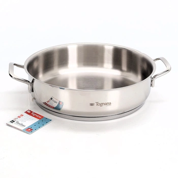 Panvica Toga vanitosa 28 cm s 2 rukoväťami, nerezová oceľ, strieborná