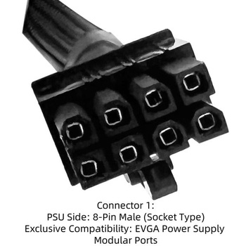 Napájecí kabel 8-pin-8pin (6+2) pro EVGA 750 P2 G2 G3 Supernova