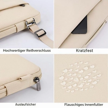 Brašna na notebook DOMISO pro 15palcový MacBook Air M5 2026/M4/M3/M2 14palcový béžová