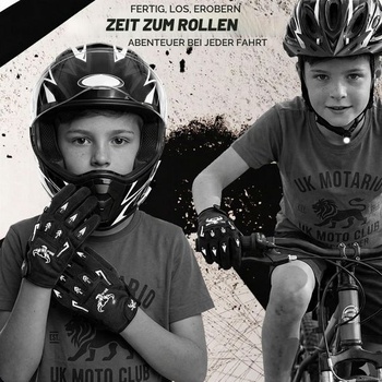 Detské cyklistické rukavice BEAST RAGE – Motokrosové a BMX cyklistické rukavice pre chlapcov a
