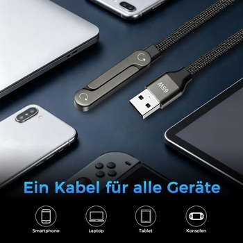 Bočná nabíjačka mobilných telefónov, rýchle nabíjanie 240 W, neviditeľný držiak nabíjačky 2 v 1 s
