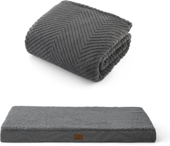 Súprava peliešok pre psa Bedsure a deka šedá