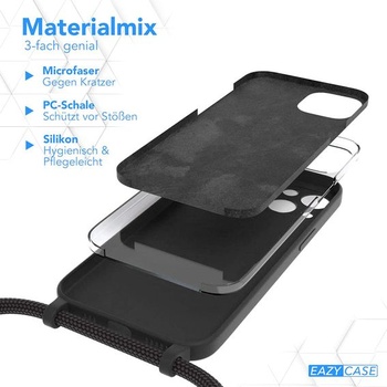 Puzdro na telefón s retiazkou, kompatibilné s Apple iPhone 13 Pro | Puzdro s náhrdelníkom a