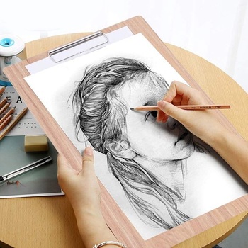 Zerodis Sketchboard, drevená skicovacia tabuľa pre umelcov 8K pre použitie v triede, štúdiu alebo v