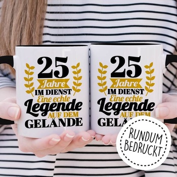 Hrnek k výročí služby, 25 let služby - Skutečný legendární nápad na dárek pro kolegy Hrnek na kávu