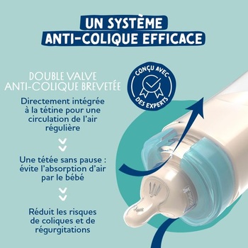 Detská fľaštička Dodie, Anti-Colic Sensation+, zelená, vzduchová, 270 ml, 0-6 mesiacov, plochá