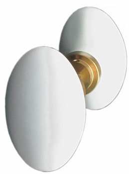 211612 Dvojitá porcelánová kľučka, biela