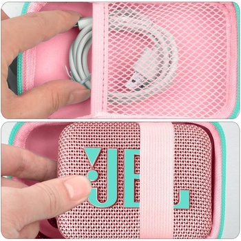 Tvrdé púzdro Casmilee pre JBL Go 5, Go 4 a Go 3, iba púzdro, ružové