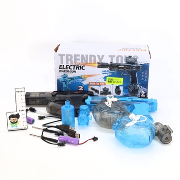 2 elektrické vodné pištole s LED svetlami